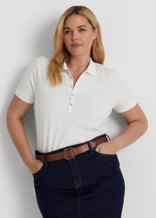 polo de piqué mujer blanco Ralph Lauren 2XR2V4714