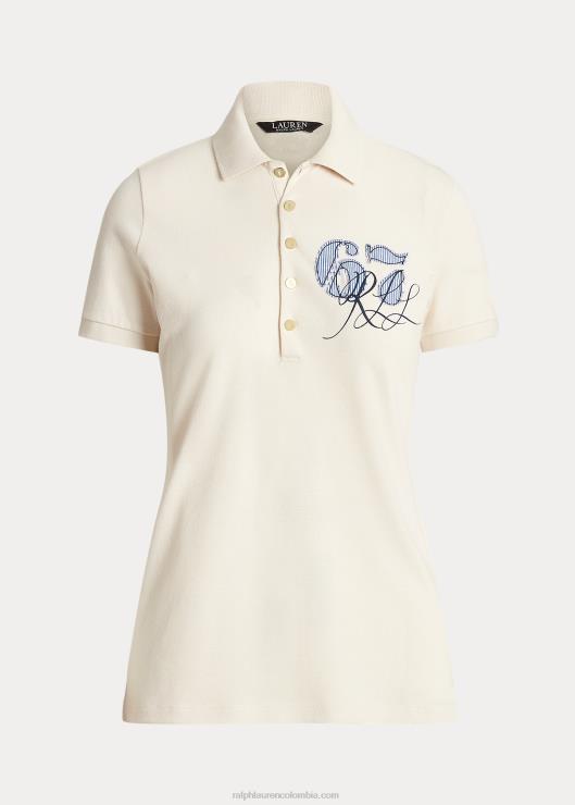 polo de piqué mujer crema de mascarpone Ralph Lauren 2XR2V4430