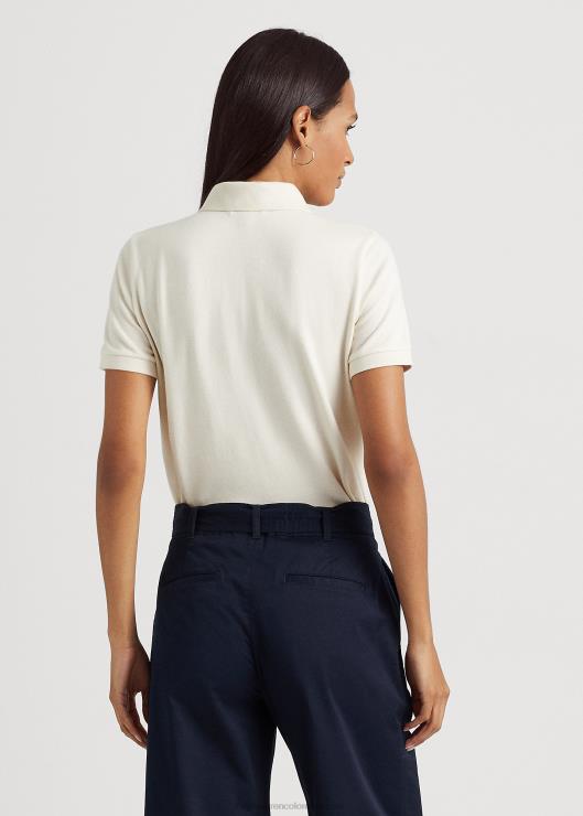 polo de piqué mujer crema de mascarpone Ralph Lauren 2XR2V4430