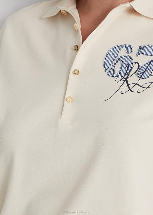 polo de piqué mujer crema de mascarpone Ralph Lauren 2XR2V4645
