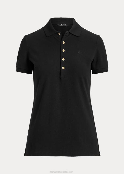 polo de piqué mujer negro Ralph Lauren 2XR2V4016
