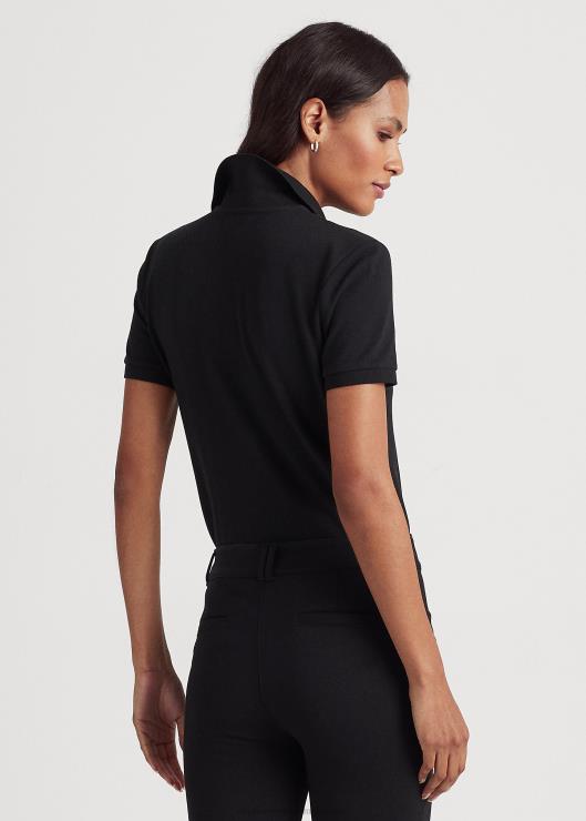 polo de piqué mujer negro Ralph Lauren 2XR2V4016