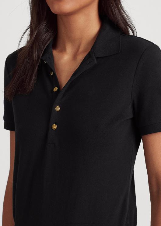 polo de piqué mujer negro Ralph Lauren 2XR2V4016