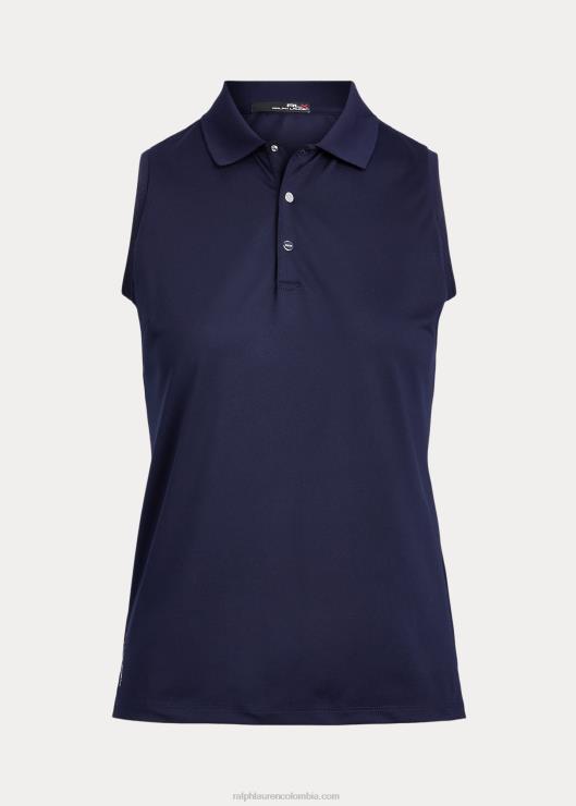 polo de piqué sin mangas mujer azul marino refinado Ralph Lauren 2XR2V3692