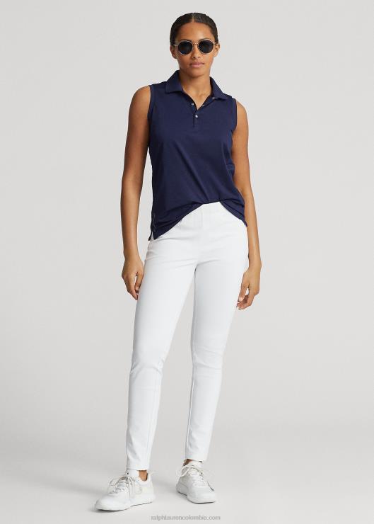 polo de piqué sin mangas mujer azul marino refinado Ralph Lauren 2XR2V3692