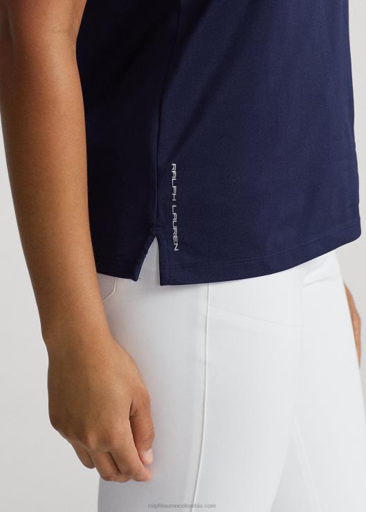 polo de piqué sin mangas mujer azul marino refinado Ralph Lauren 2XR2V3692
