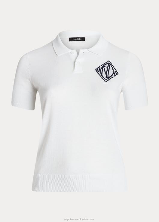 polo de punto mujer blanco Ralph Lauren 2XR2V4788