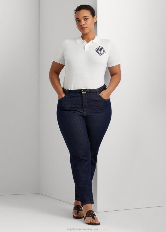 polo de punto mujer blanco Ralph Lauren 2XR2V4788