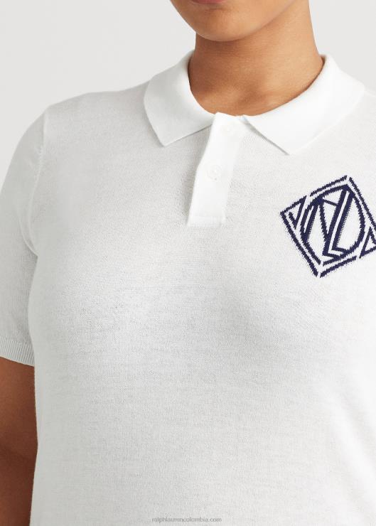 polo de punto mujer blanco Ralph Lauren 2XR2V4788