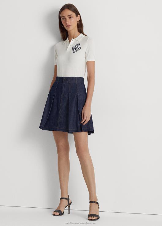 polo de punto mujer blanco Ralph Lauren 2XR2V4884