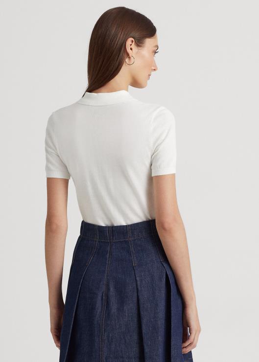 polo de punto mujer blanco Ralph Lauren 2XR2V4884