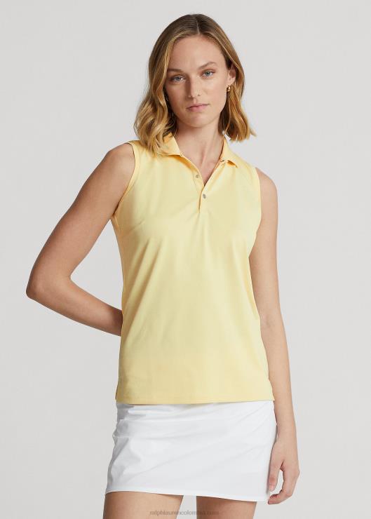 polo sin mangas de piqué mujer t-pájaro amarillo Ralph Lauren 2XR2V3696