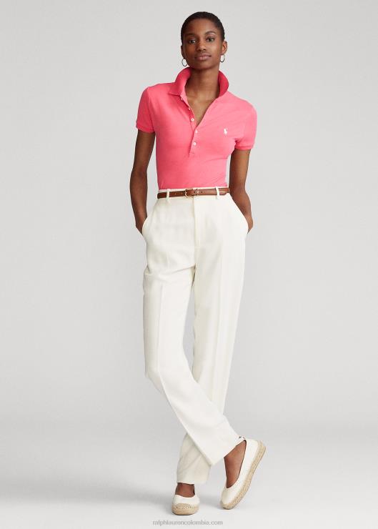 polo slim fit elástico mujer Rosa caliente Ralph Lauren 2XR2V3243