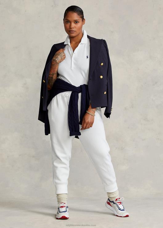 polo slim fit elástico mujer blanco Ralph Lauren 2XR2V3271