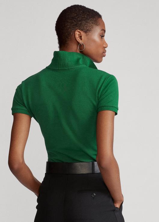 polo slim fit elástico mujer bosque nuevo Ralph Lauren 2XR2V3257