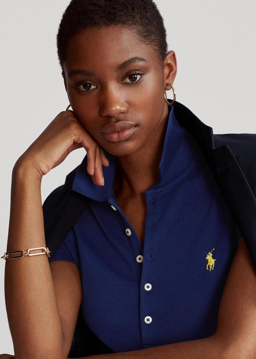 polo slim fit elástico mujer caída real Ralph Lauren 2XR2V3266