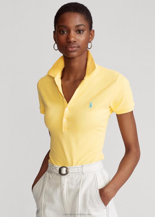 polo slim fit elástico mujer maíz amarillo Ralph Lauren 2XR2V3252