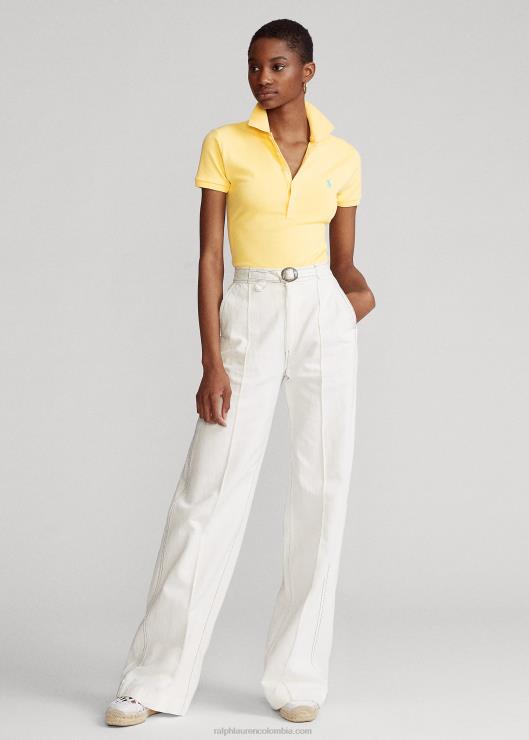 polo slim fit elástico mujer maíz amarillo Ralph Lauren 2XR2V3252