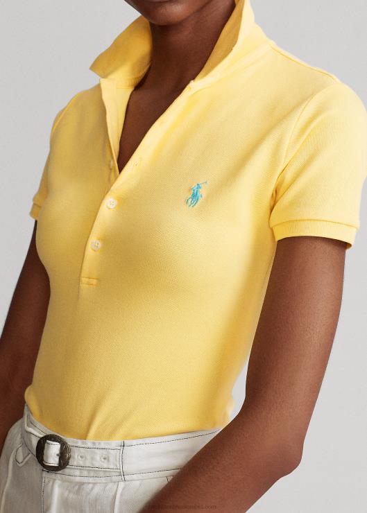 polo slim fit elástico mujer maíz amarillo Ralph Lauren 2XR2V3252