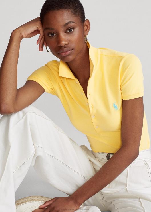 polo slim fit elástico mujer maíz amarillo Ralph Lauren 2XR2V3252