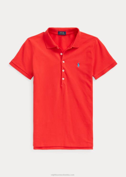 polo slim fit elástico mujer pétalo de rosa Ralph Lauren 2XR2V3247