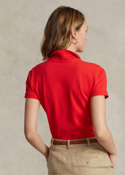 polo slim fit elástico mujer pétalo de rosa Ralph Lauren 2XR2V3247