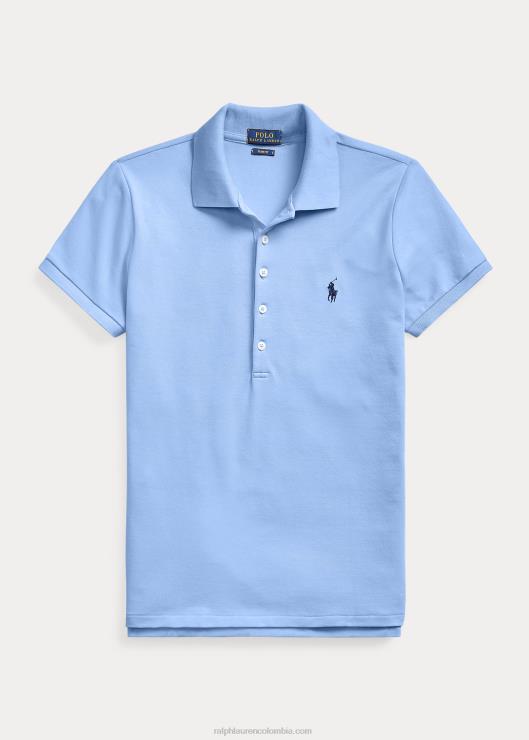 polo slim fit elástico mujer puerto isla azul Ralph Lauren 2XR2V3264