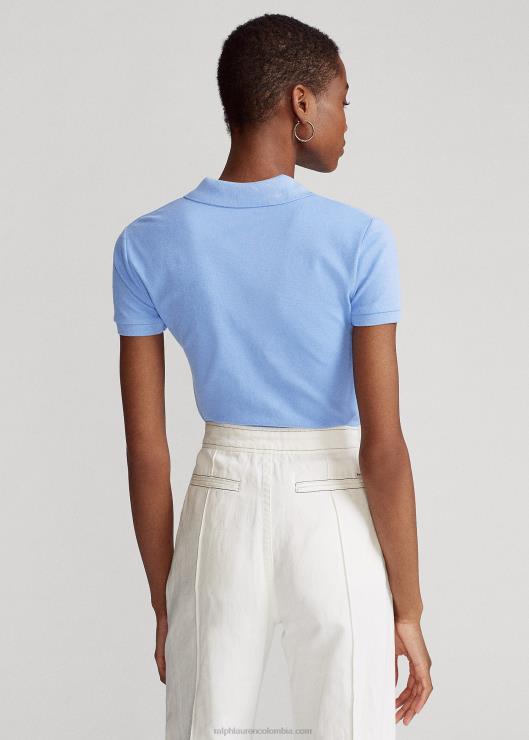 polo slim fit elástico mujer puerto isla azul Ralph Lauren 2XR2V3264