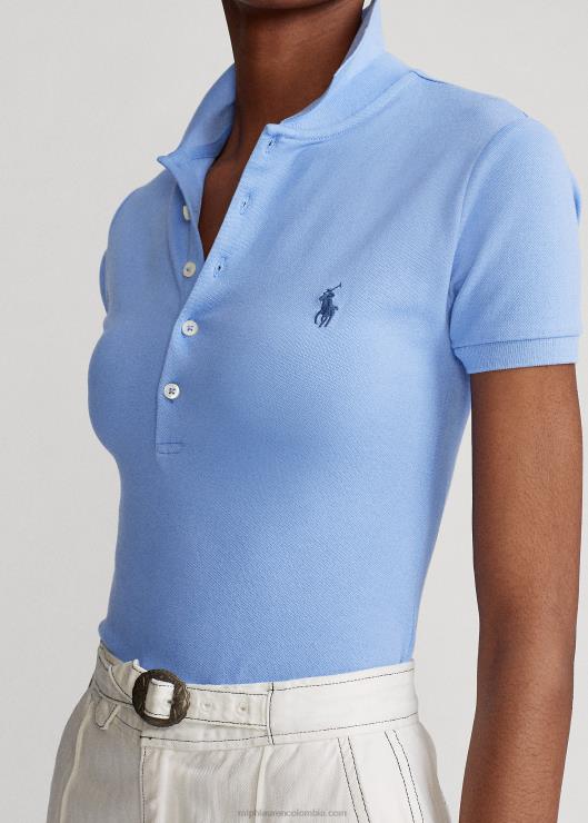 polo slim fit elástico mujer puerto isla azul Ralph Lauren 2XR2V3264