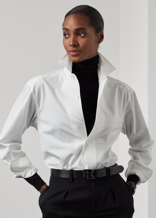 camisa capri de algodón mujer blanco Ralph Lauren 2XR2V3436