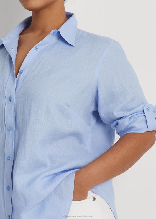 camisa con mangas enrolladas mujerRalph Lauren 2XR2V4644