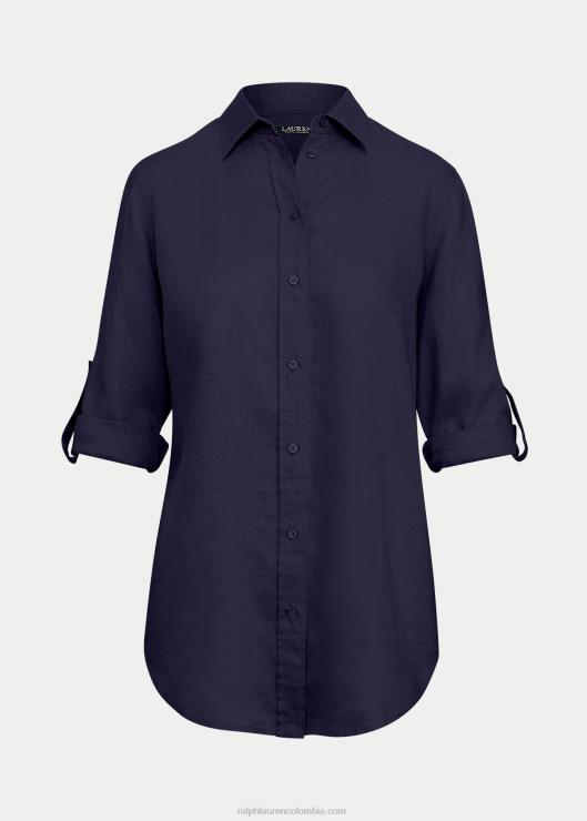 camisa con mangas enrolladas mujer Armada Ralph Lauren 2XR2V4383