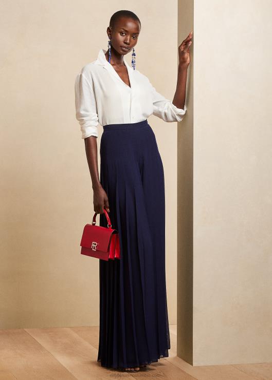 camisa darien de gasa de lino mujer blanquecino Ralph Lauren 2XR2V3468