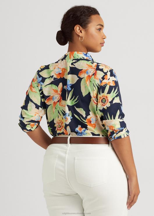 camisa de crepé floral mujerRalph Lauren 2XR2V4795