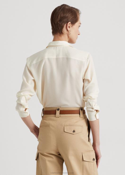 camisa de crepé mujerRalph Lauren 2XR2V4469
