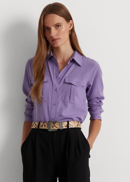 camisa de crepé mujerRalph Lauren 2XR2V4877