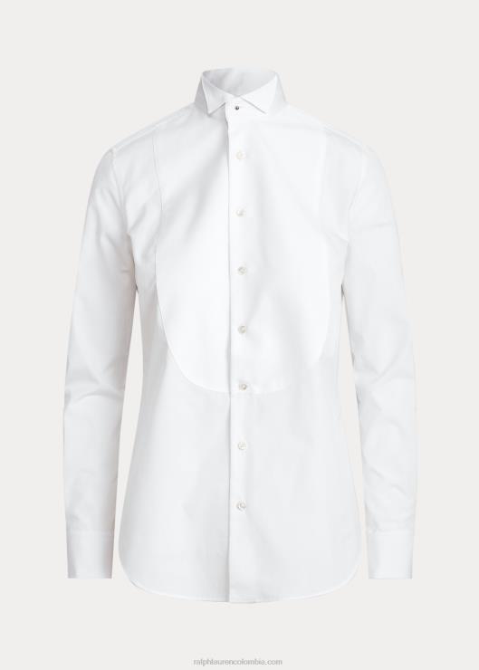 camisa de esmoquin de paño fino de algodón mujer blanco Ralph Lauren 2XR2V3445