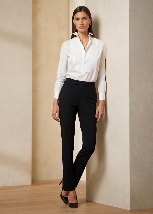 camisa de esmoquin de paño fino de algodón mujer blanco Ralph Lauren 2XR2V3445