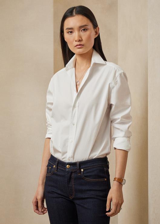 camisa de novio adrien mujer blanco Ralph Lauren 2XR2V9133