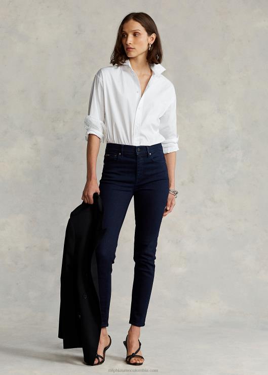 camisa de paño de algodón mujer blanco Ralph Lauren 2XR2V3341