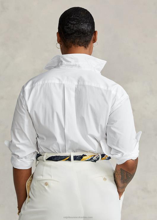 camisa de paño de algodón mujer blanco Ralph Lauren 2XR2V3341