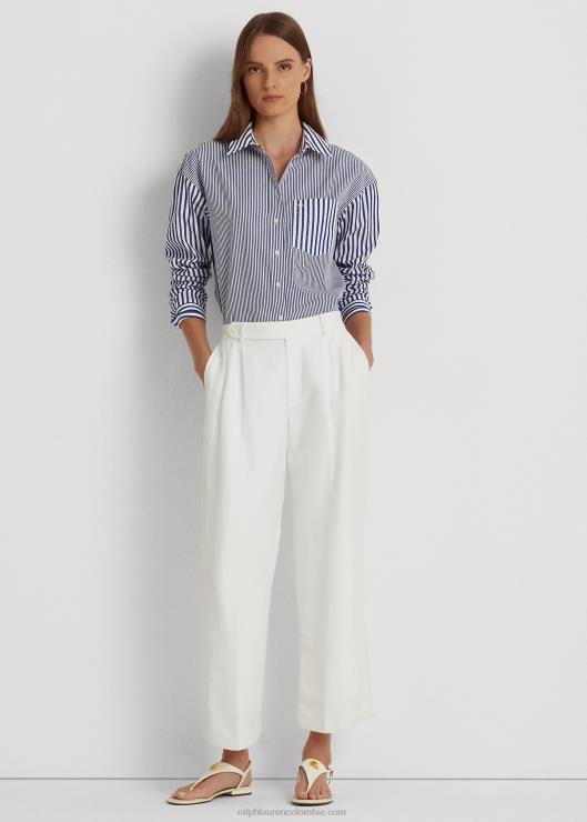 camisa de paño fino a rayas mujerRalph Lauren 2XR2V9569