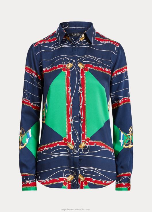 camisa de sarga estampada mujerRalph Lauren 2XR2V4903
