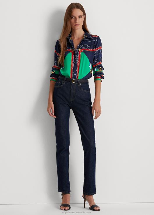 camisa de sarga estampada mujerRalph Lauren 2XR2V4903
