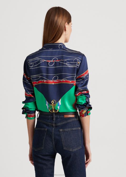 camisa de sarga estampada mujerRalph Lauren 2XR2V4903