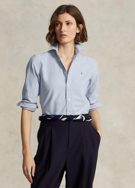 camisa oxford de corte clásico mujer azul Ralph Lauren 2XR2V3146
