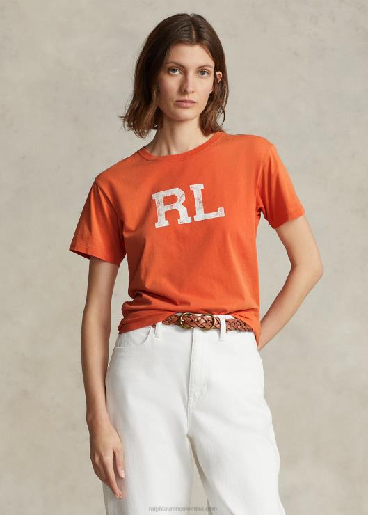 camiseta con logo rl mujer cielo del atardecer Ralph Lauren 2XR2V3157