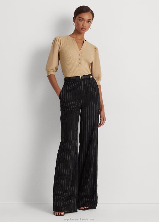 camiseta con manga farol y mezcla de algodón mujerRalph Lauren 2XR2V4885