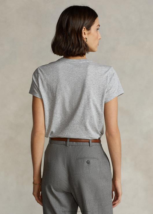 camiseta de algodón con cuello redondo mujer brezo de adoquines Ralph Lauren 2XR2V4748