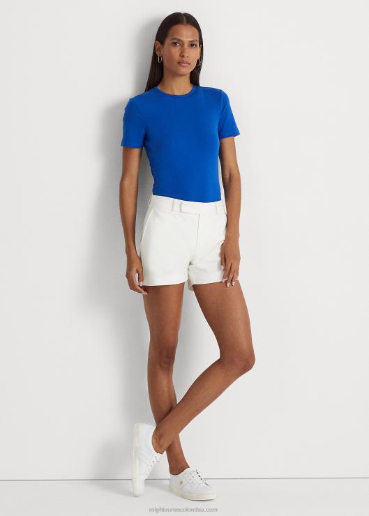 camiseta de algodón elástico mujer saturno azul Ralph Lauren 2XR2V3988